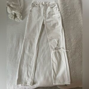 Abercrombie and Fitch Ankle Straight ultra high rise jeans